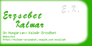 erzsebet kalmar business card